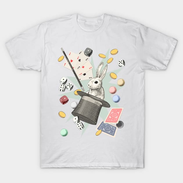 Rabbit Magic Show T-Shirt by BessoChicca